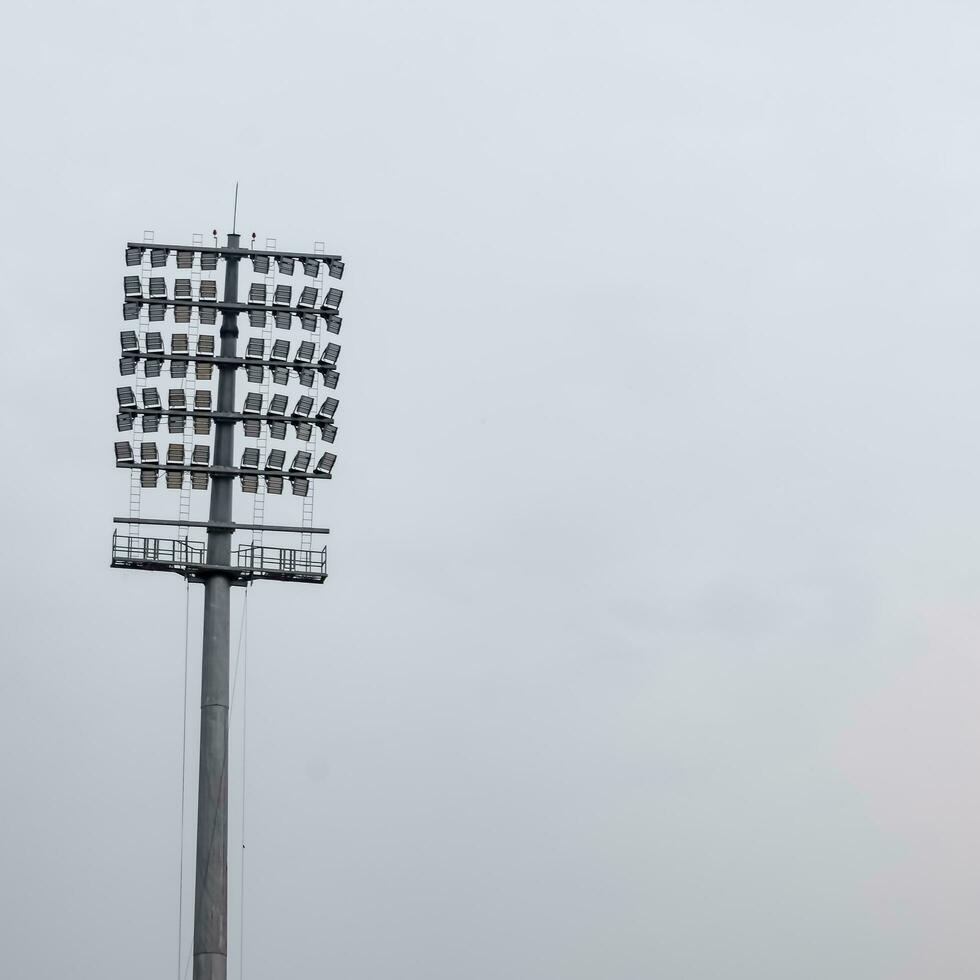 Cricket stadium flood lights poles at Delhi, India, Cricket Stadium Lights photo