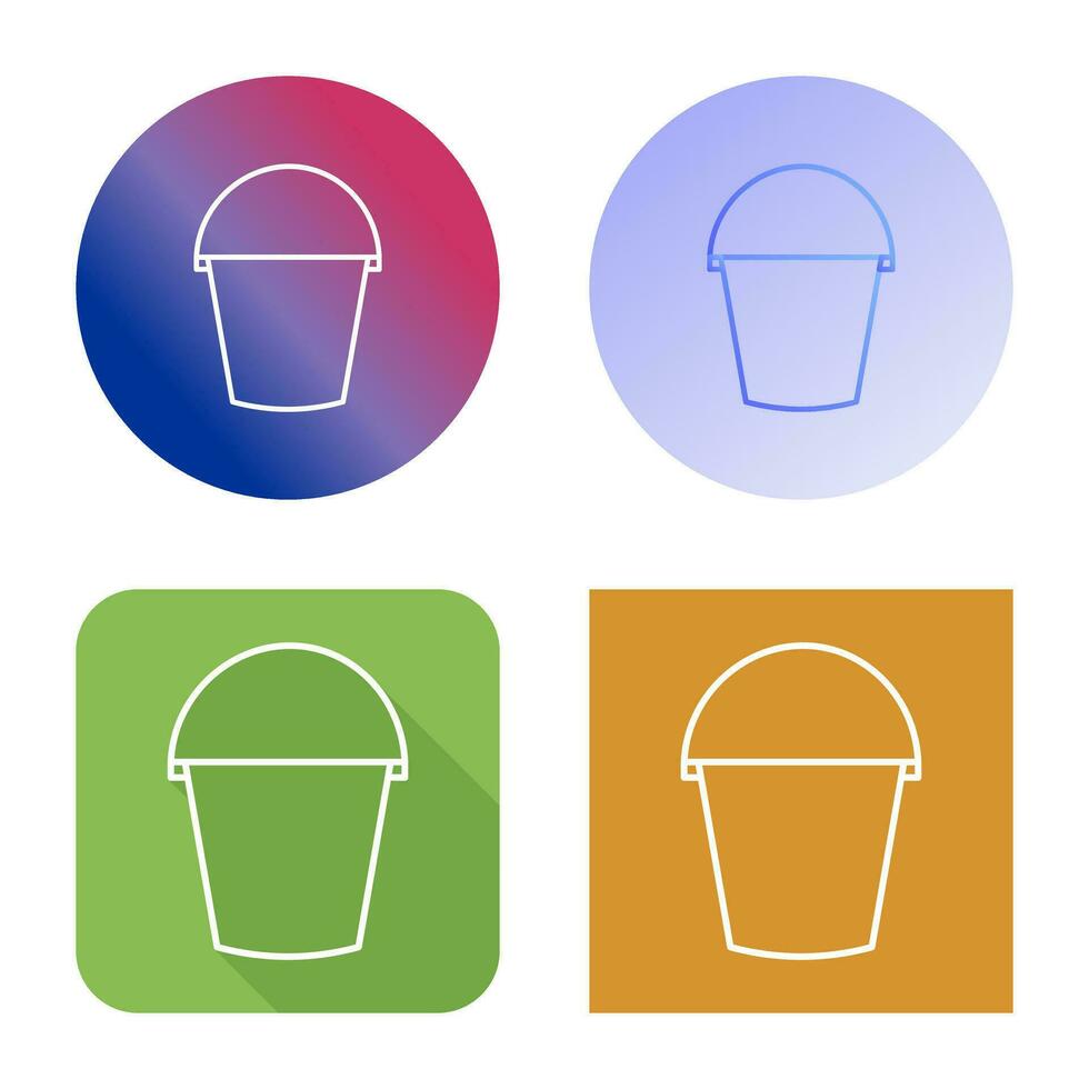 Water Bucket Vector Icon