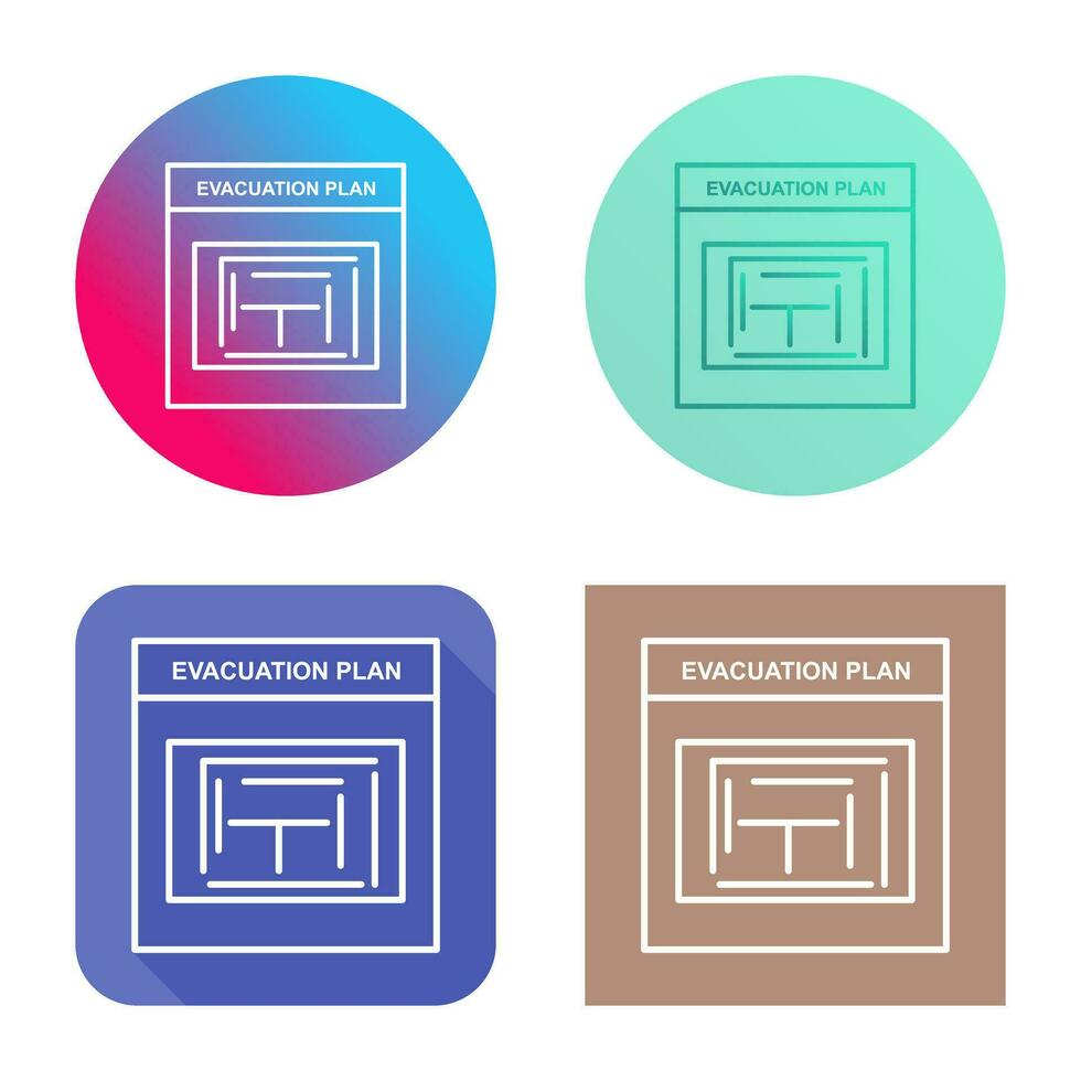 Evacuation Plan Vector Icon