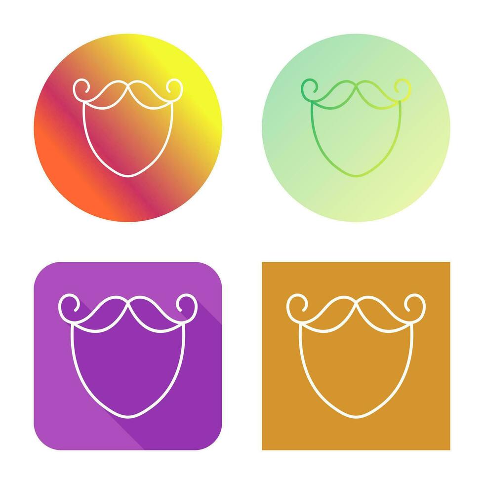 Beard and Moustache Vector Icon