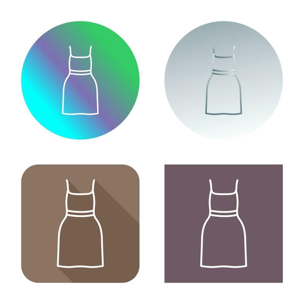 Cocktail Dress Vector Icon