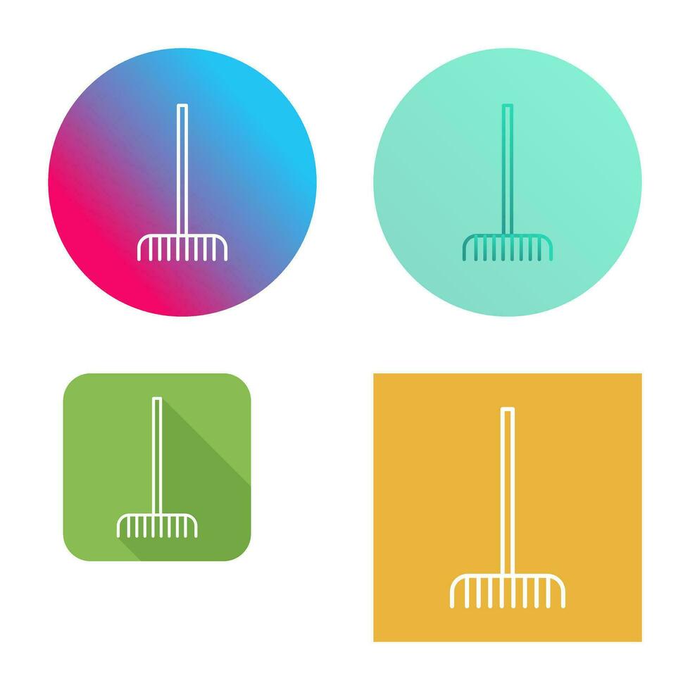 Fork picking Leaves Vector Icon