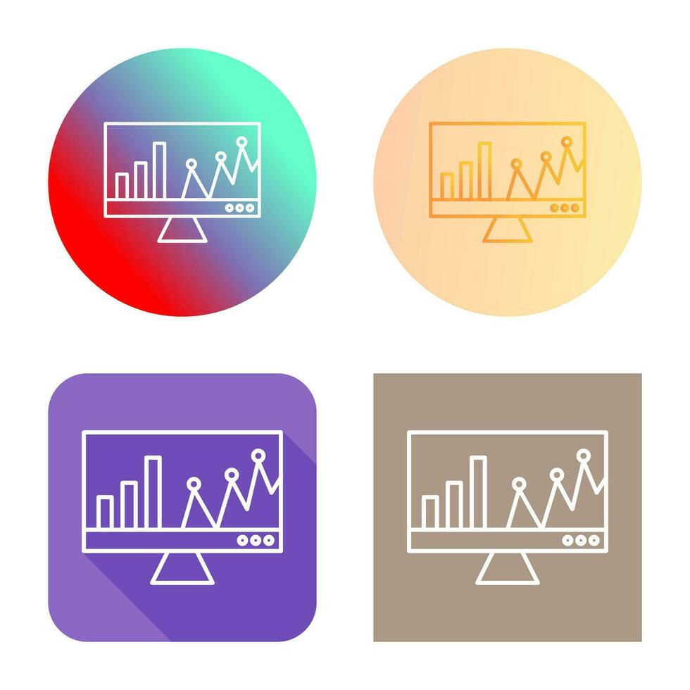 Online Stats Vector Icon