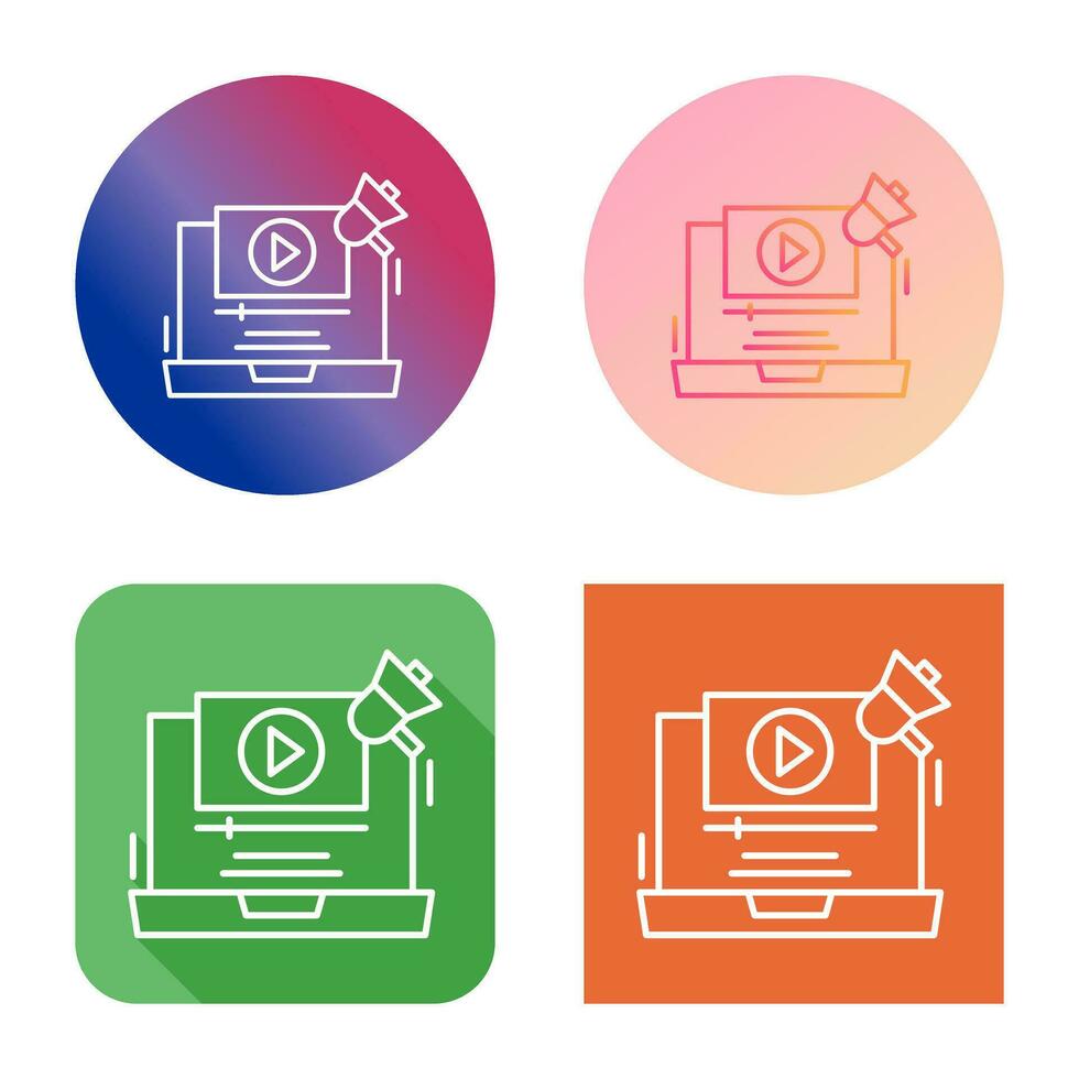 Video Marketing Vector Icon