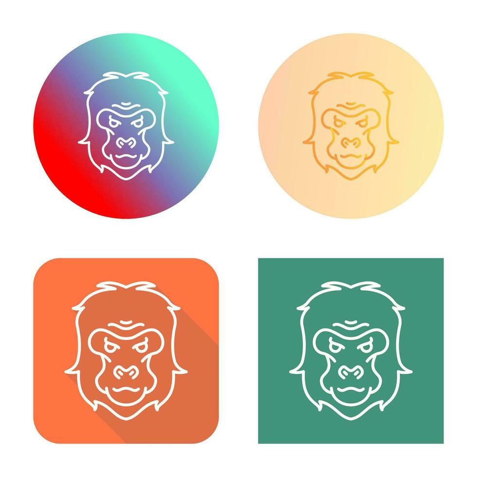 Gorilla Vector Icon