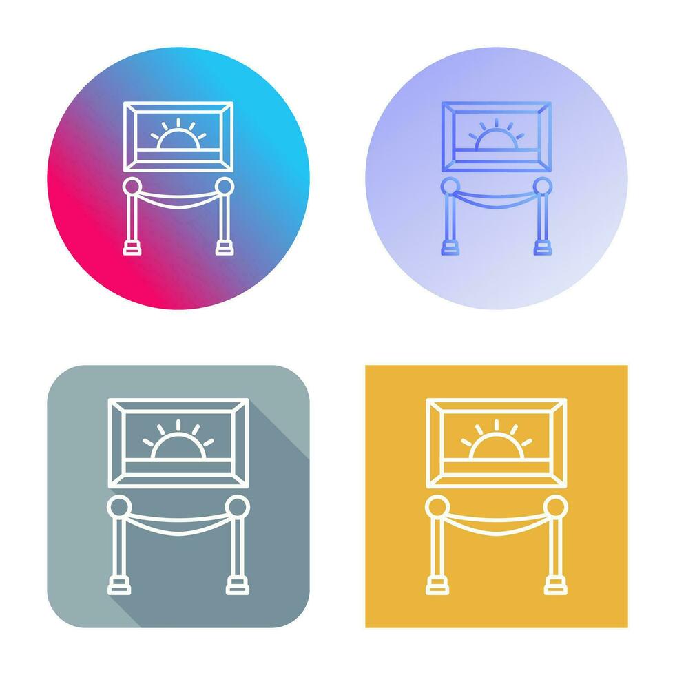 Painting Exhibit Vector Icon