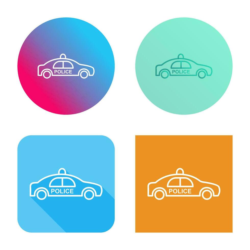 Police Car Vector Icon