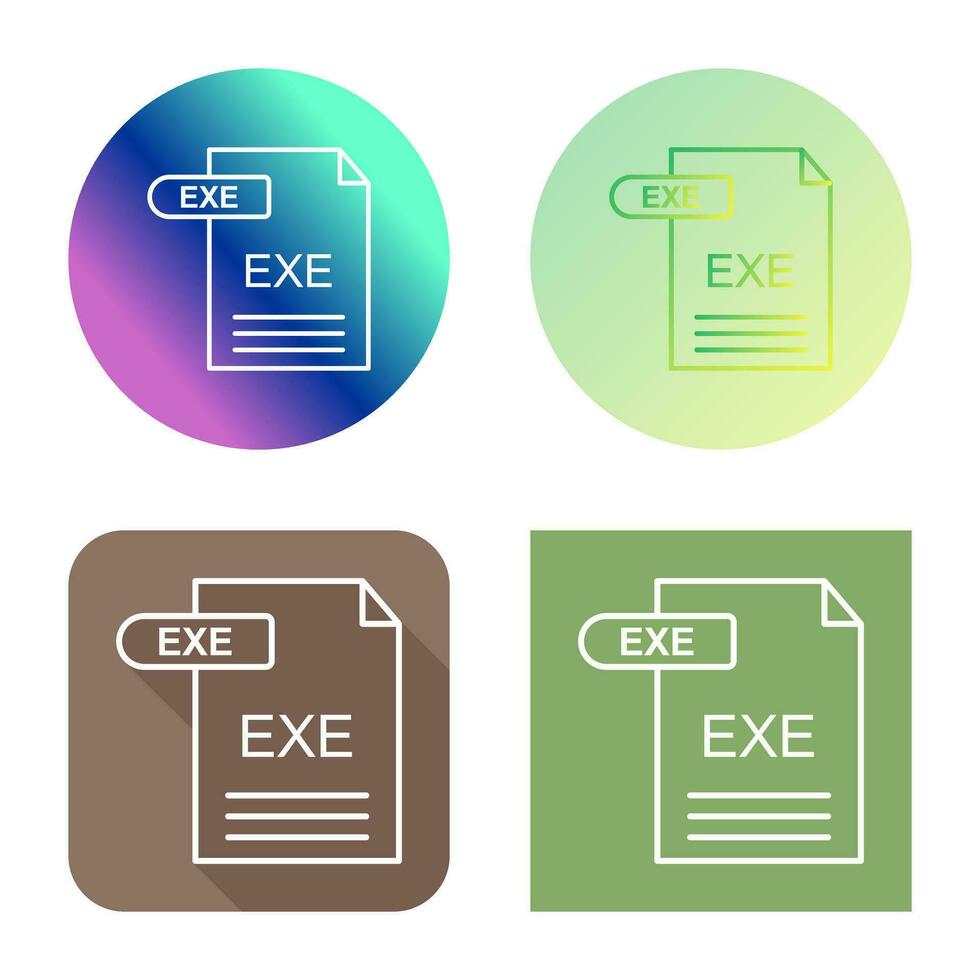 icono de vector exe