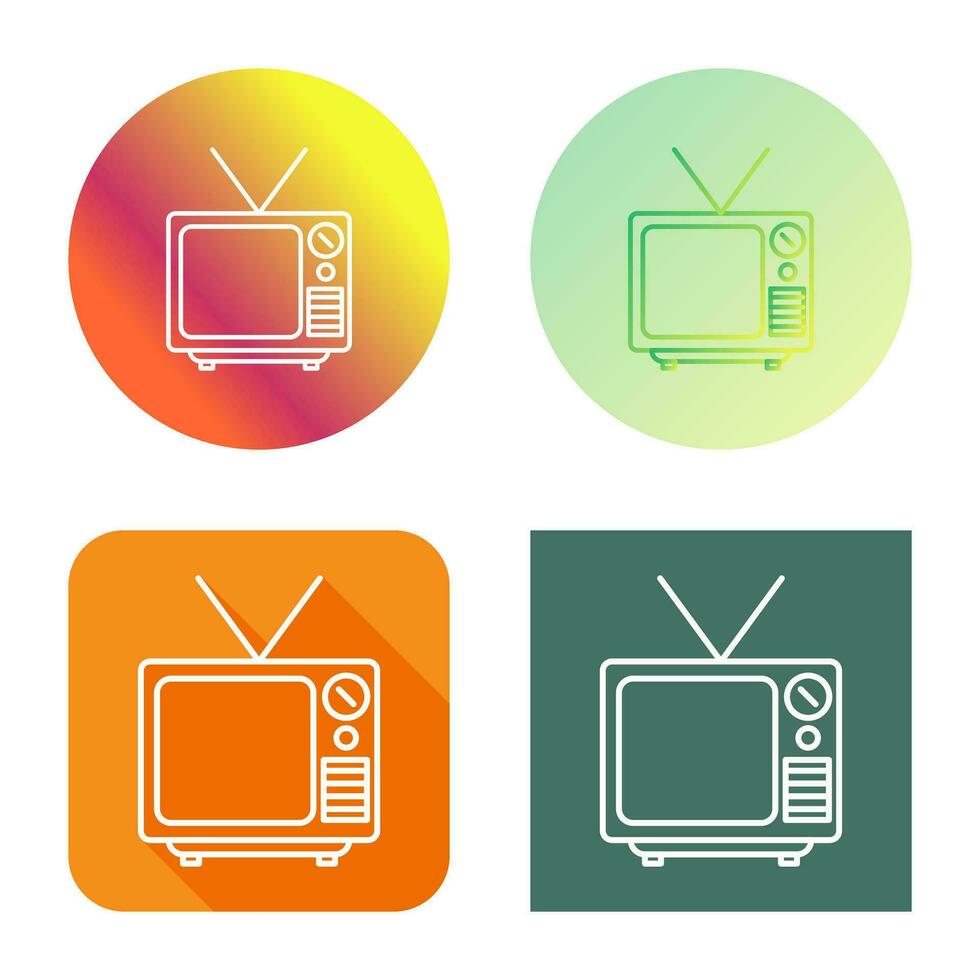 Television Broadcast Vector Icon