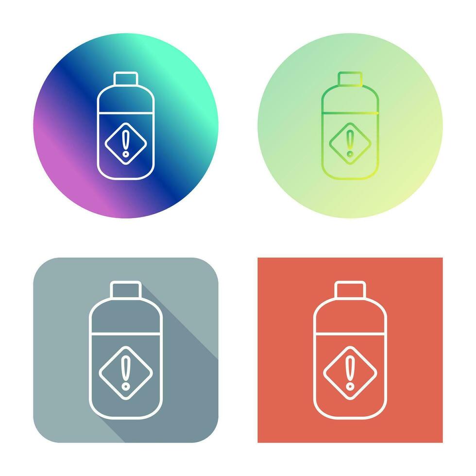 Pesticide Bottle Vector Icon