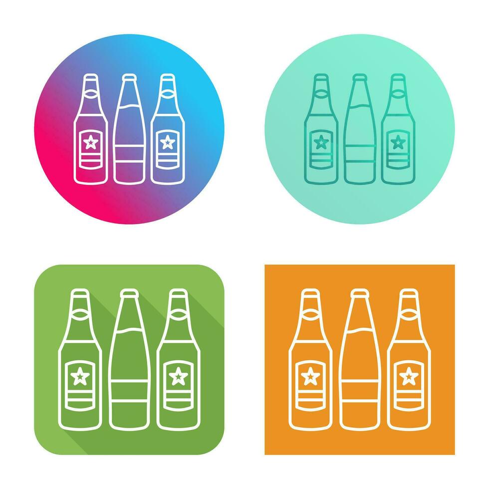 Beer Bottles Vector Icon