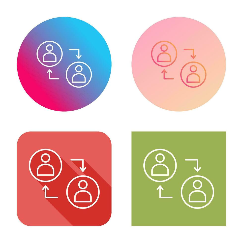 Connected Profiles Vector Icon