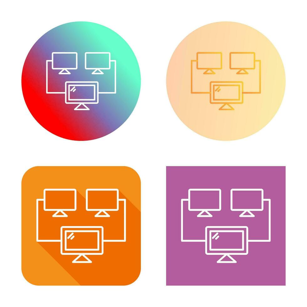 Connected Systems Vector Icon