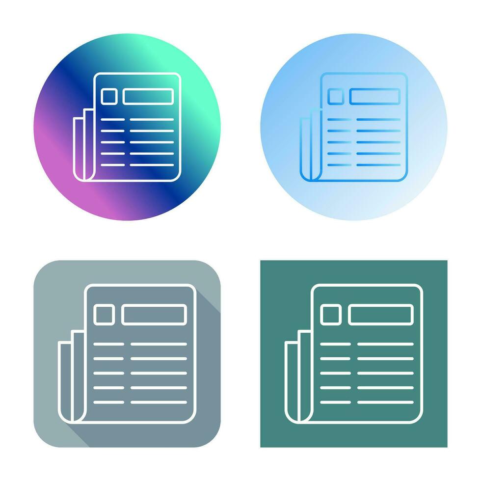 News Paper Vector Icon