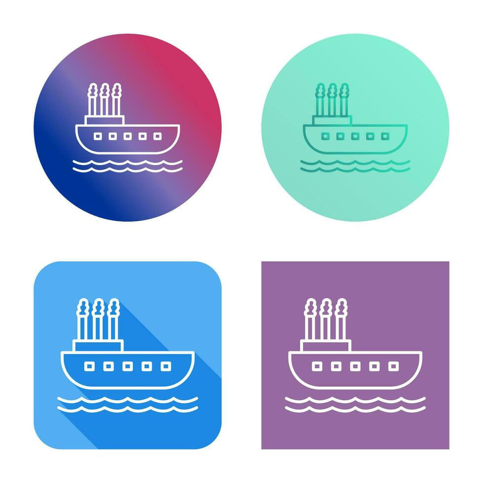 Steamboat Vector Icon