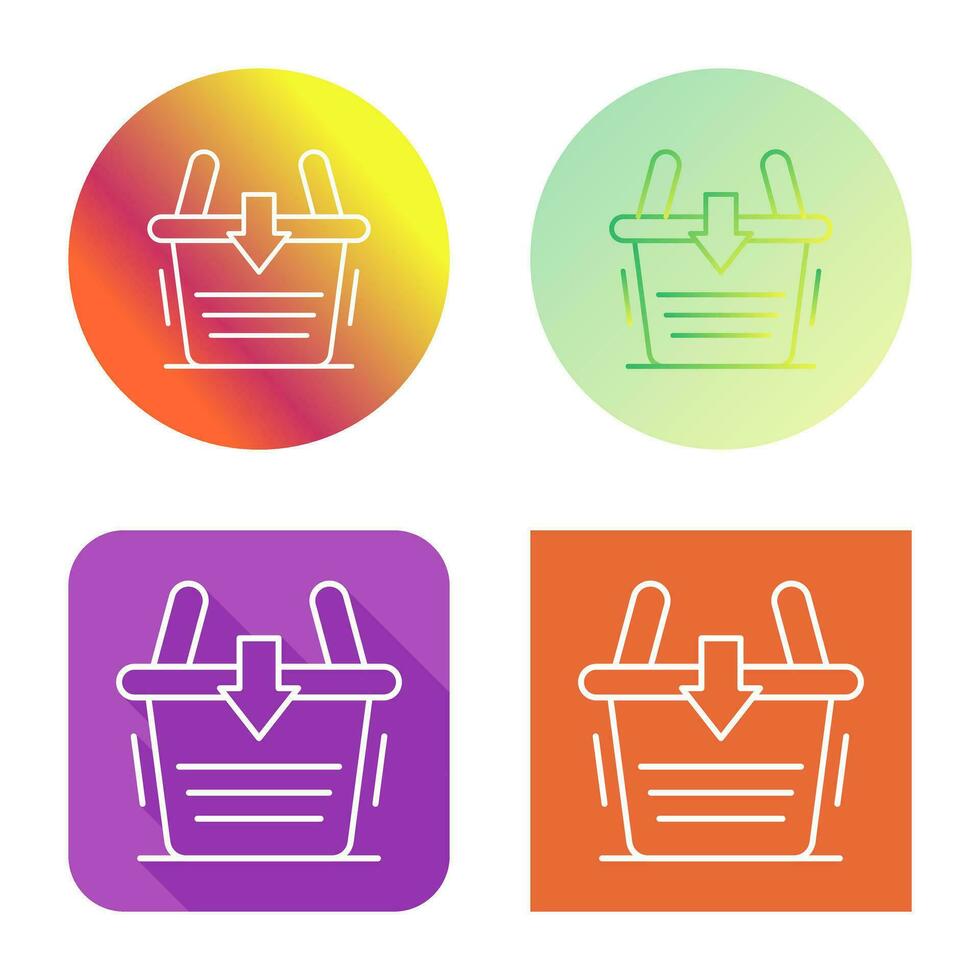 Add To Basket Vector Icon