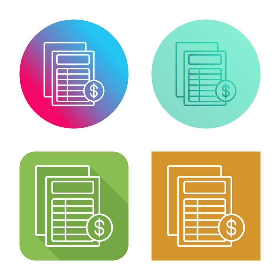 Invoice Vector Icon