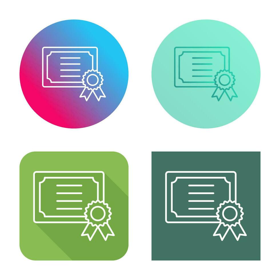 Certificate Vector Icon