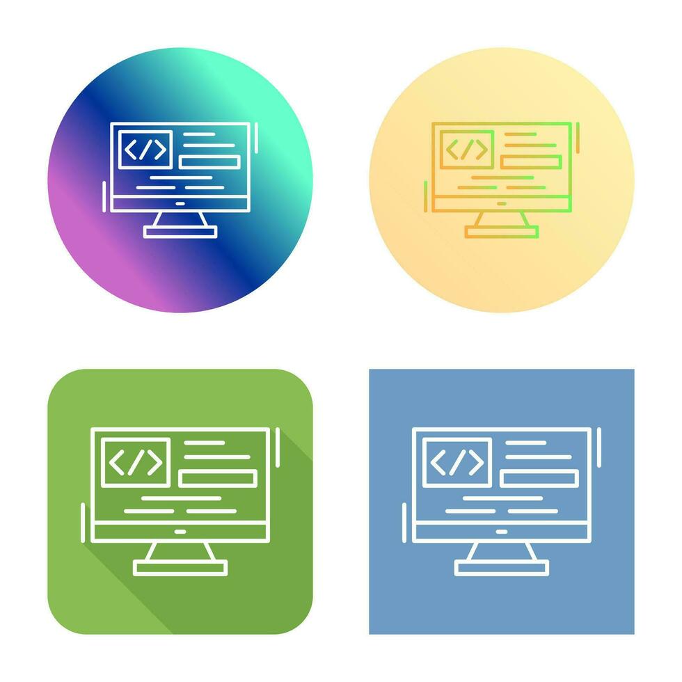 Coding Vector Icon