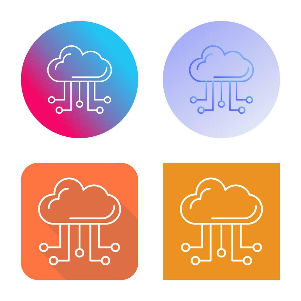 Cloud Computing Vector Icon