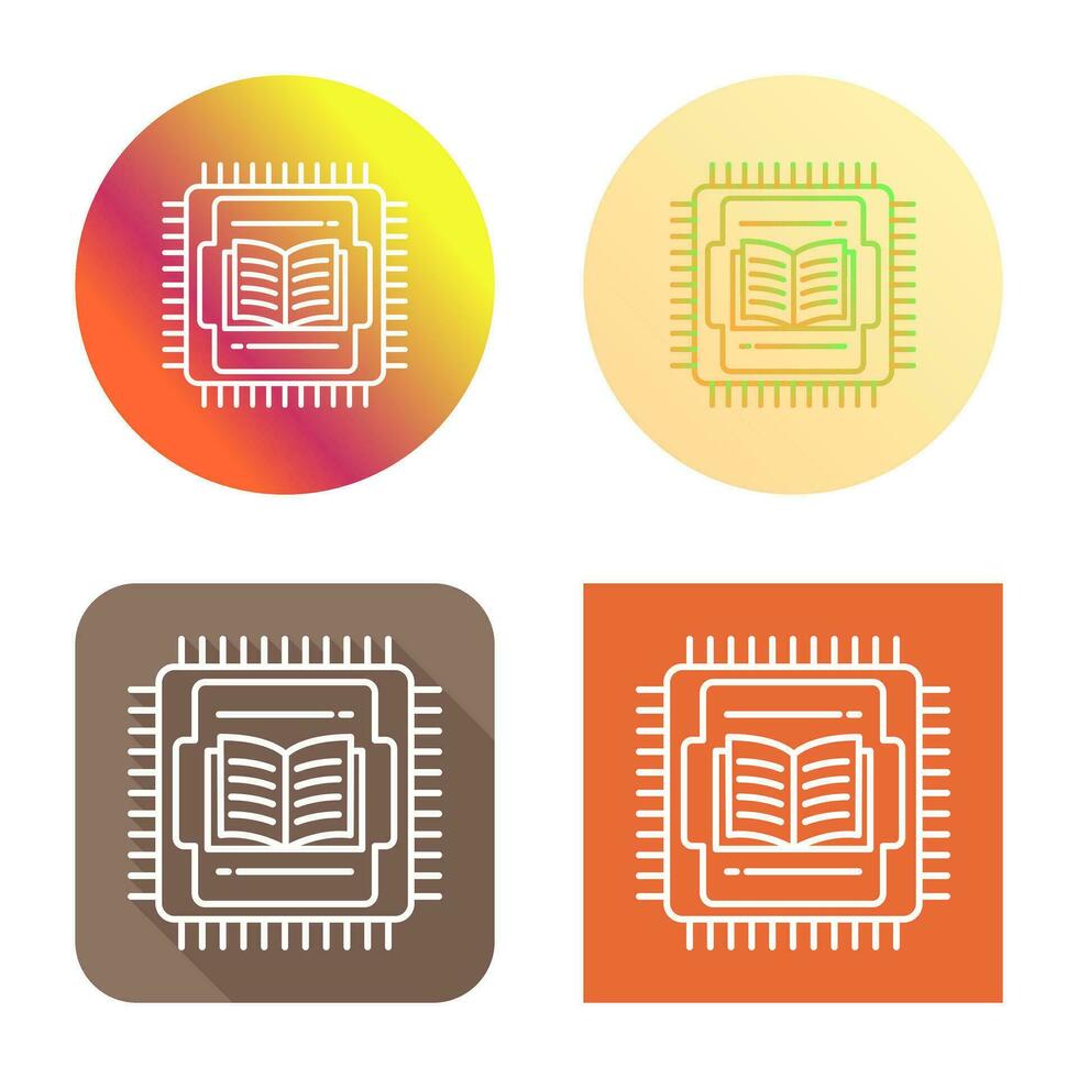 icono de vector de cpu