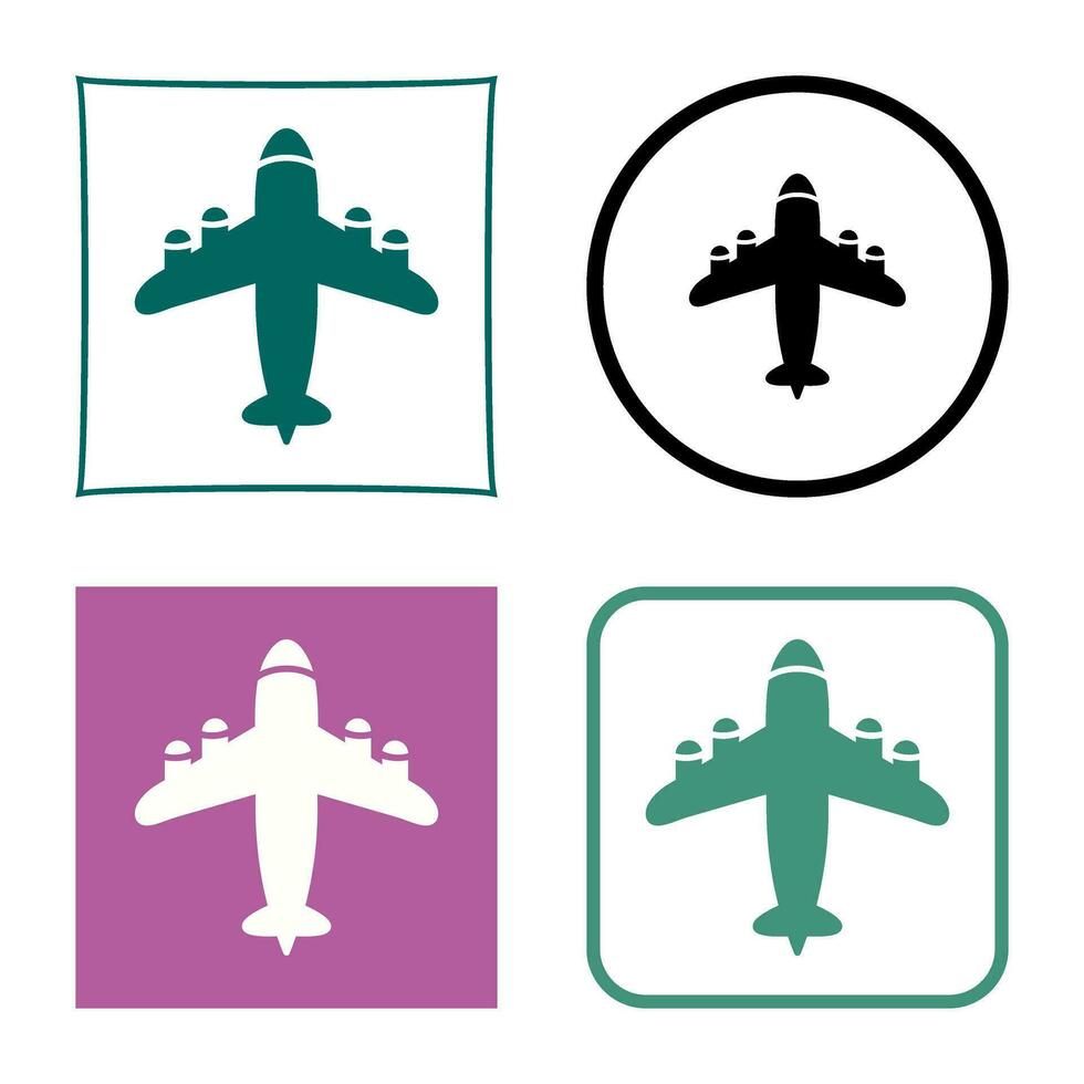 Flying Airplane Vector Icon