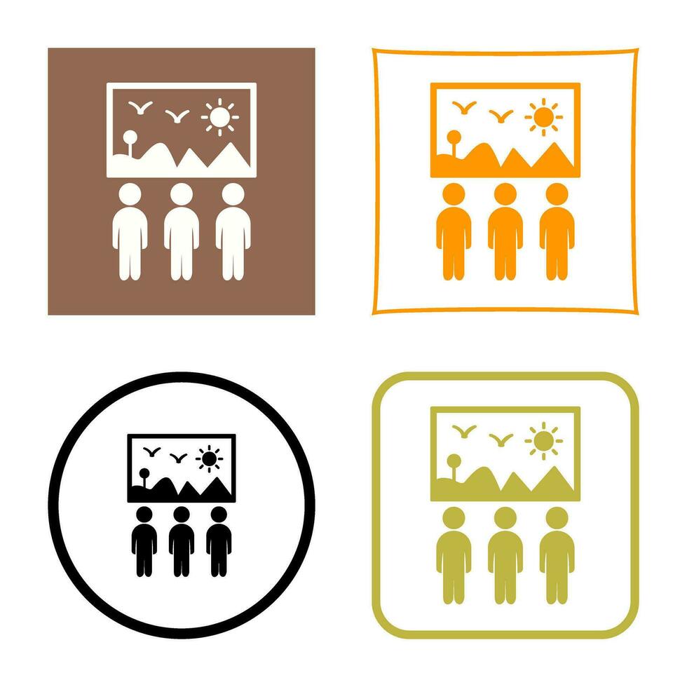 Viewing Painting Vector Icon