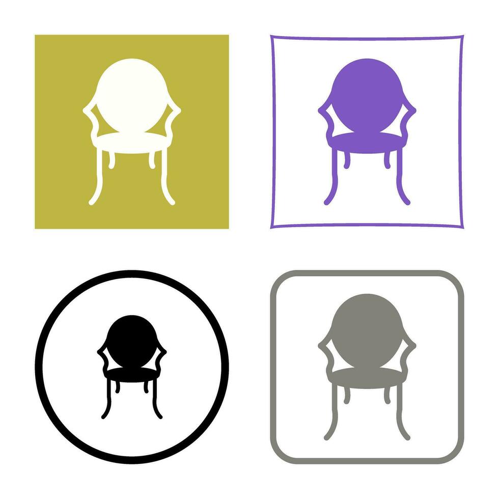 Ancient Chair Vector Icon