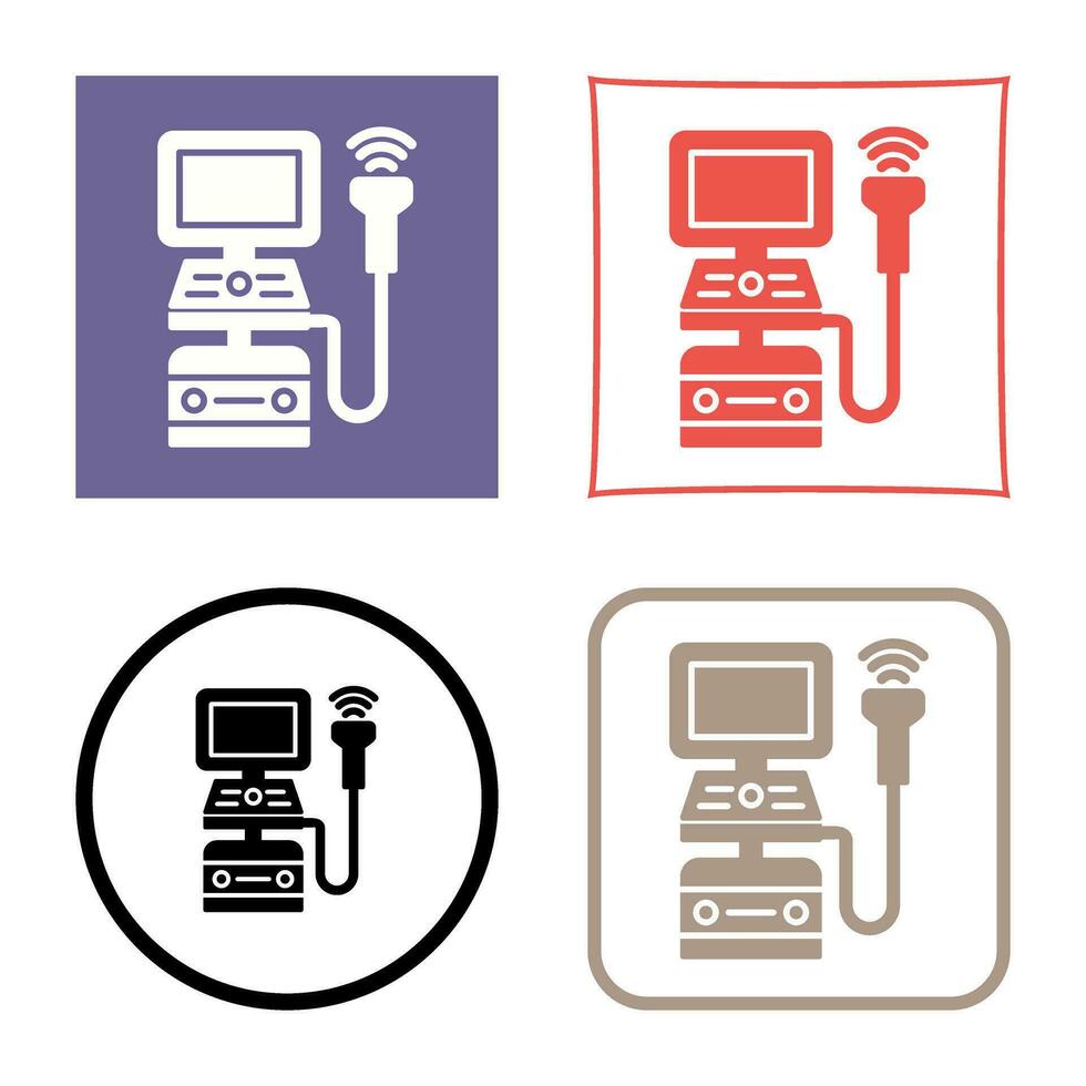 Ultrasound Machine Vector Icon