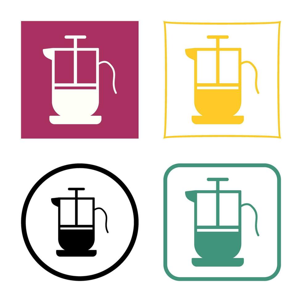 French Press Vector Icon