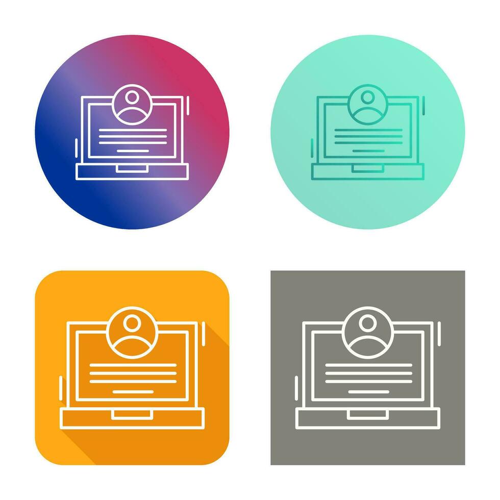 CV Vector Icon