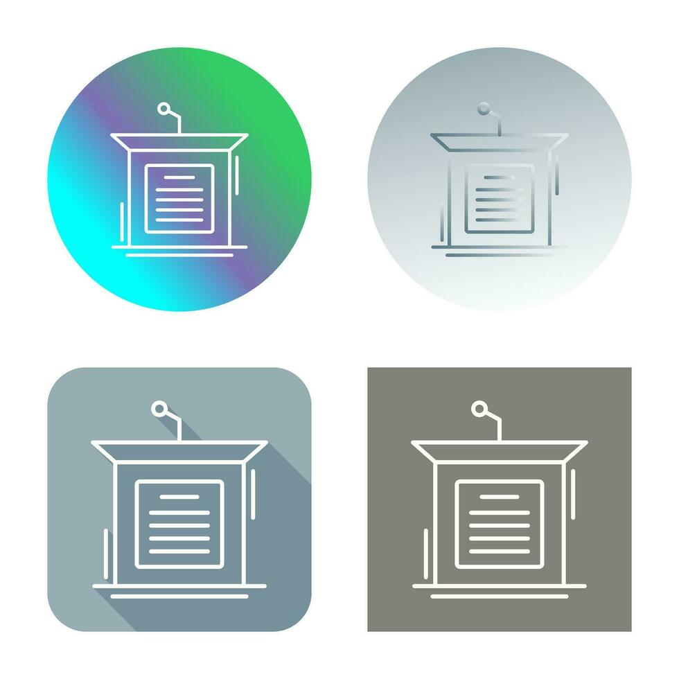 Podium Vector Icon