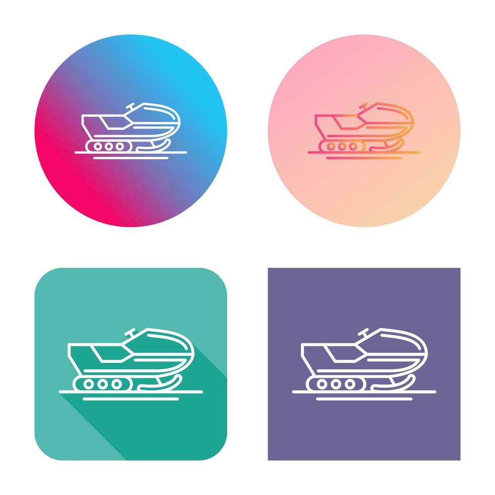 Snowmobile Vector Icon