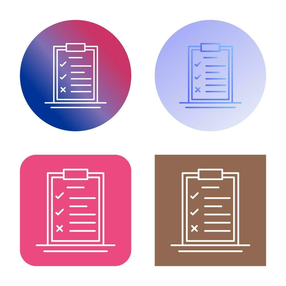 Checklist Vector Icon