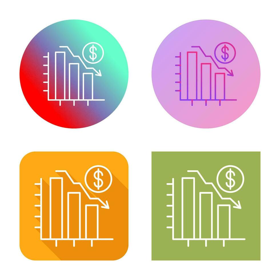 Chart Down Vector Icon