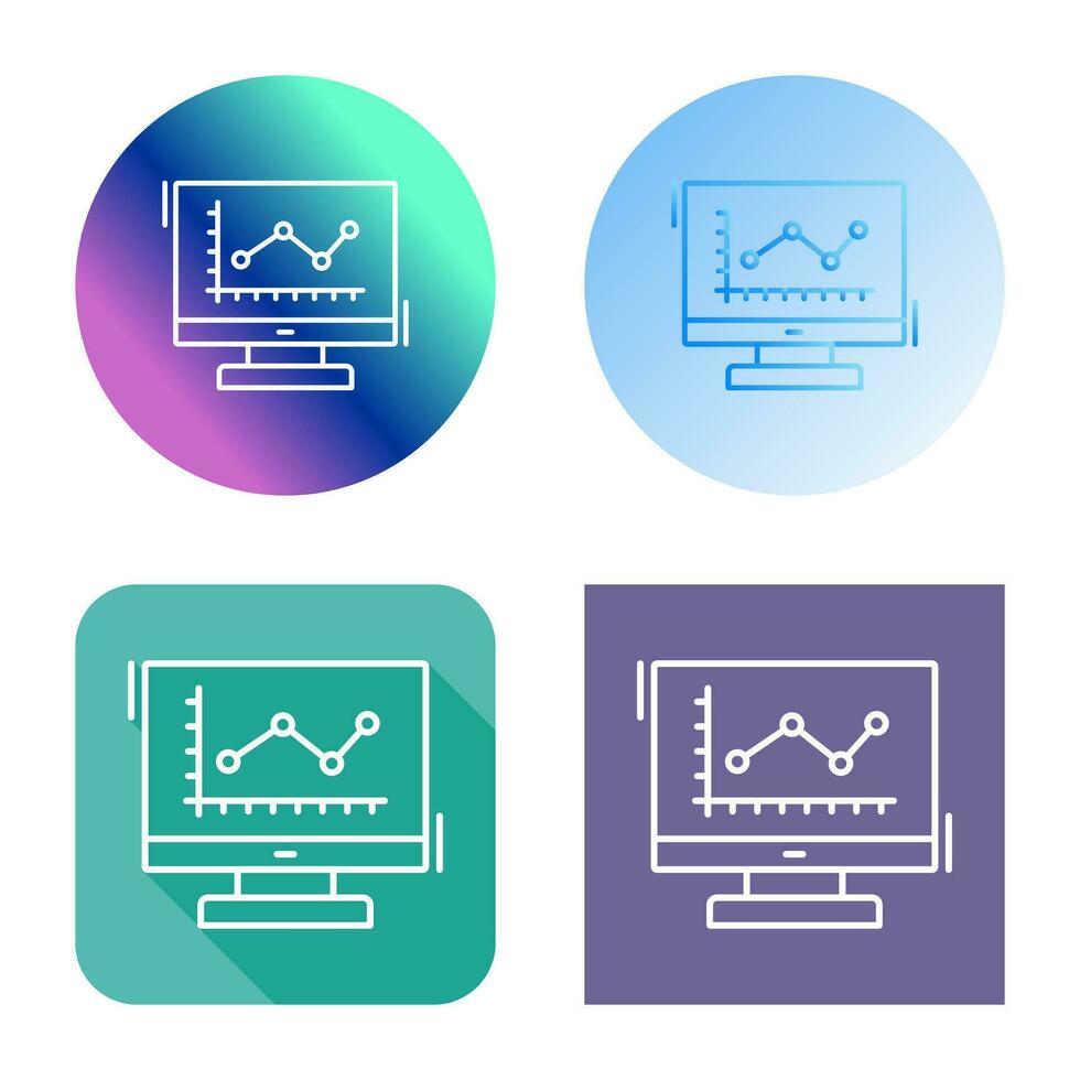 Line Chart Vector Icon