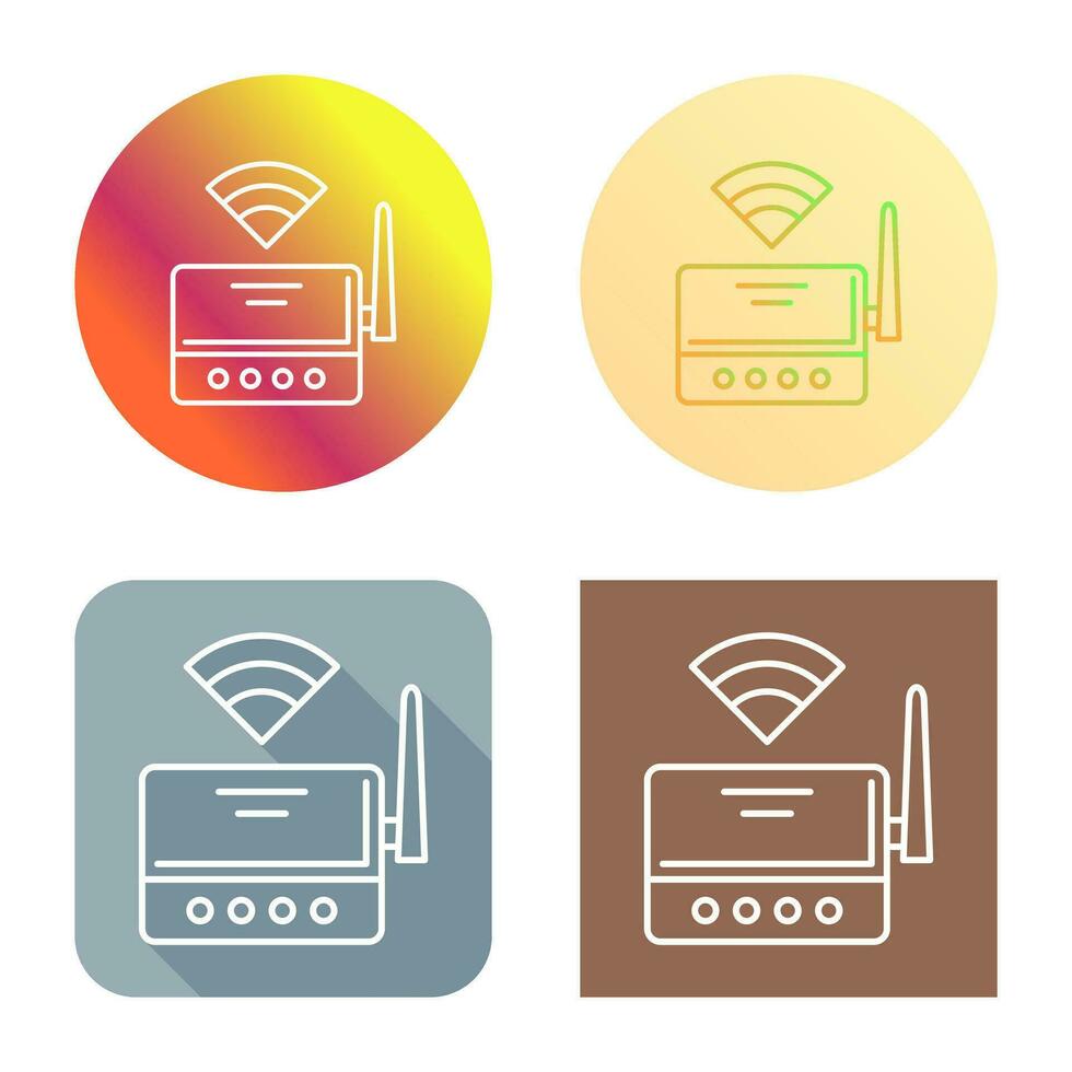 icono de vector de enrutador wifi