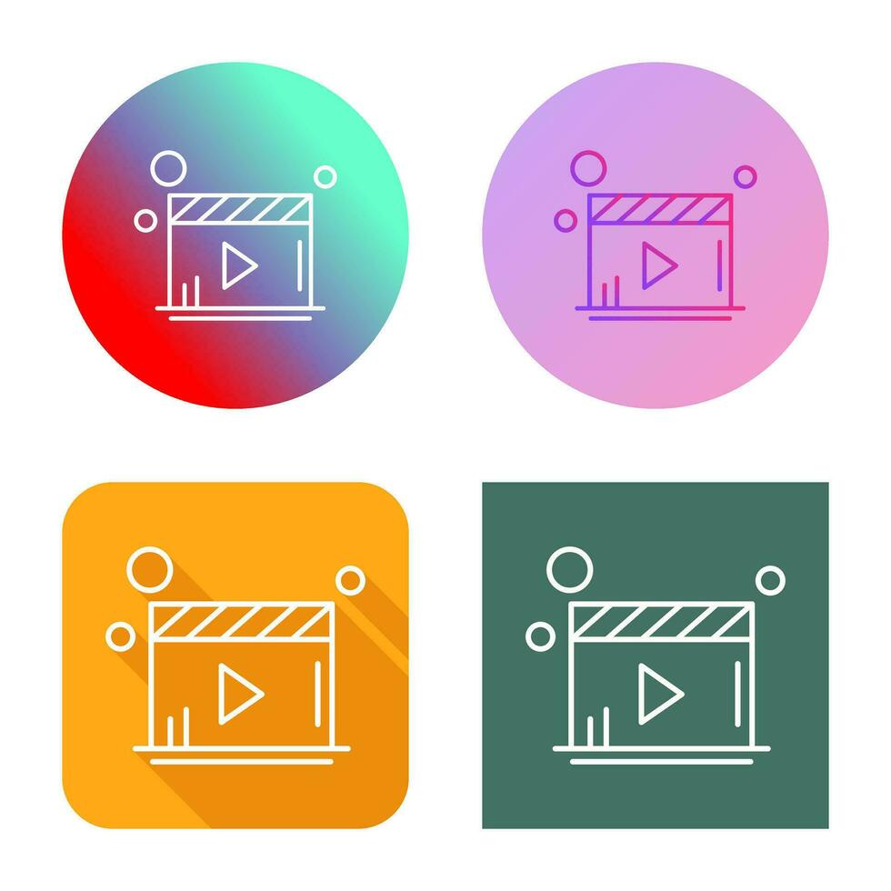 icono de vector de reproductor de video