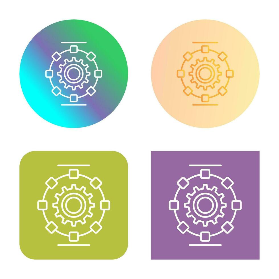 Automated Process Vector Icon