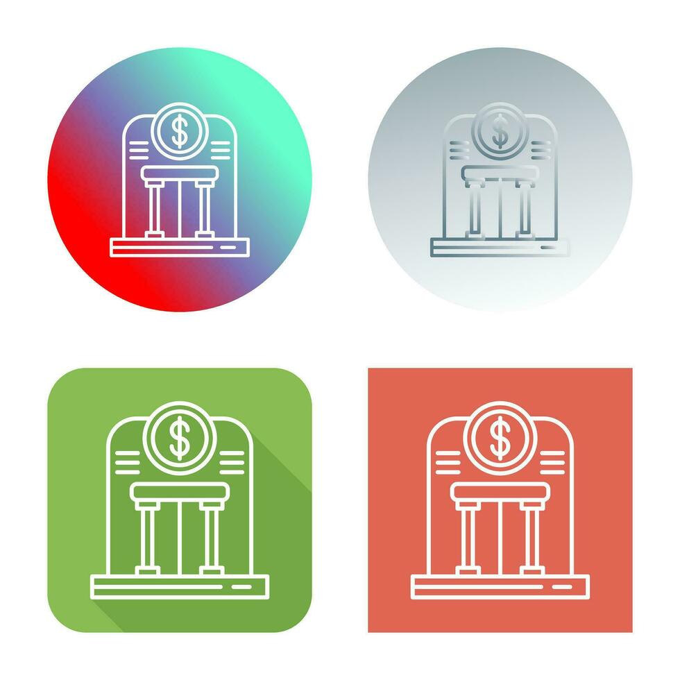 icono de vector de banco