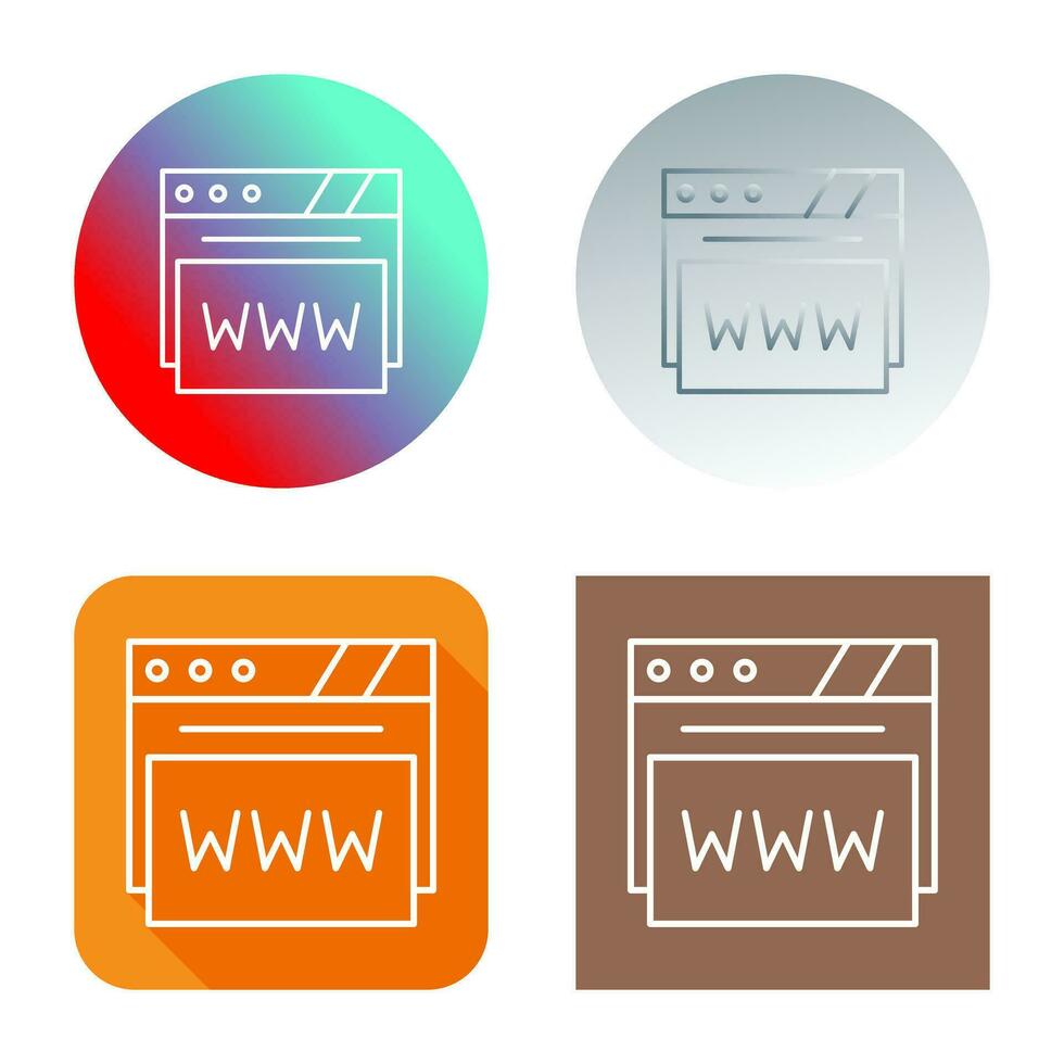 icono de vector de navegador web