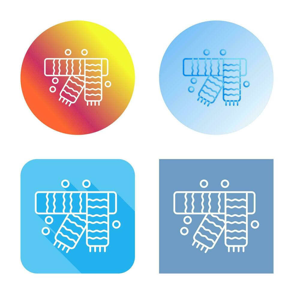Winter Scarf Vector Icon