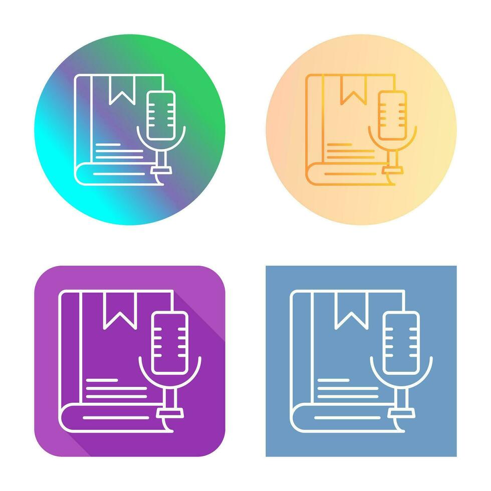 icono de vector de audiolibro