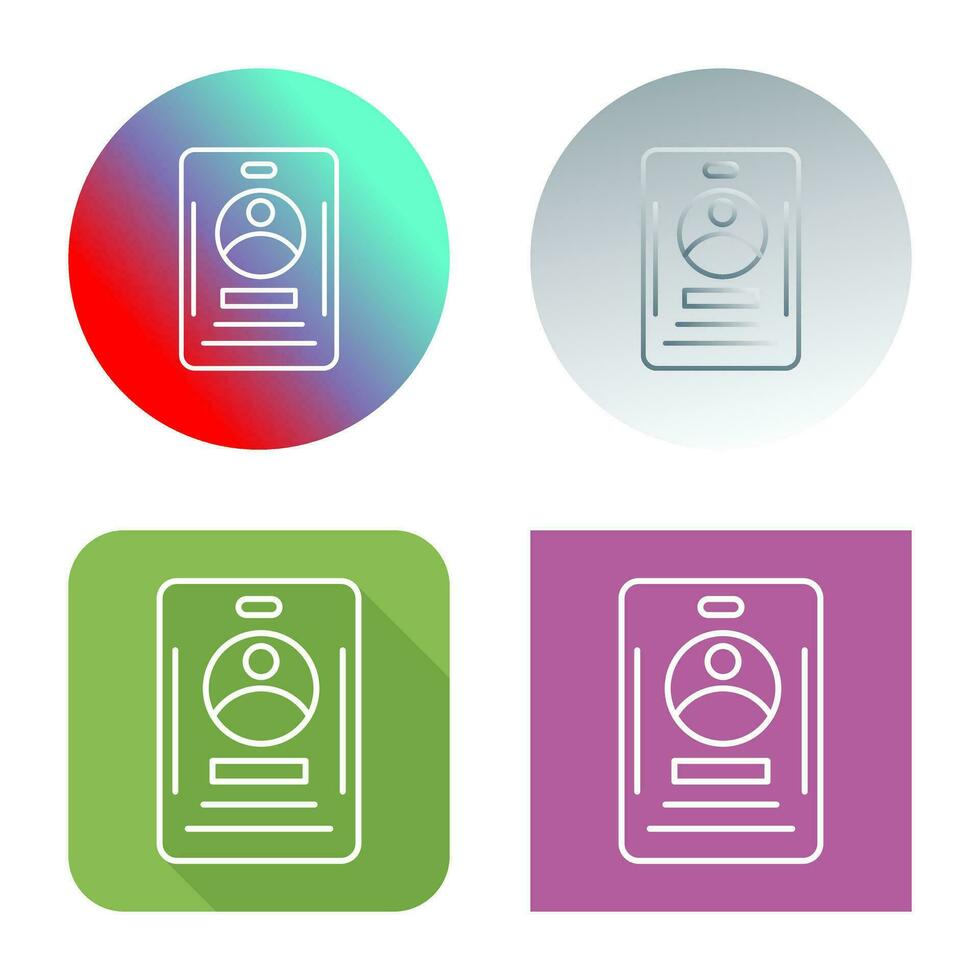 Office Card Vector Icon