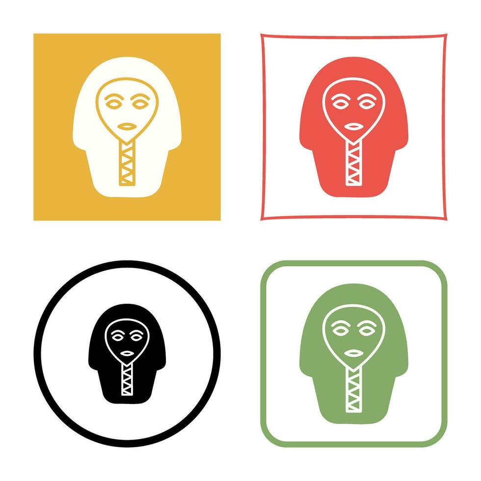 Egyptian Face Vector Icon