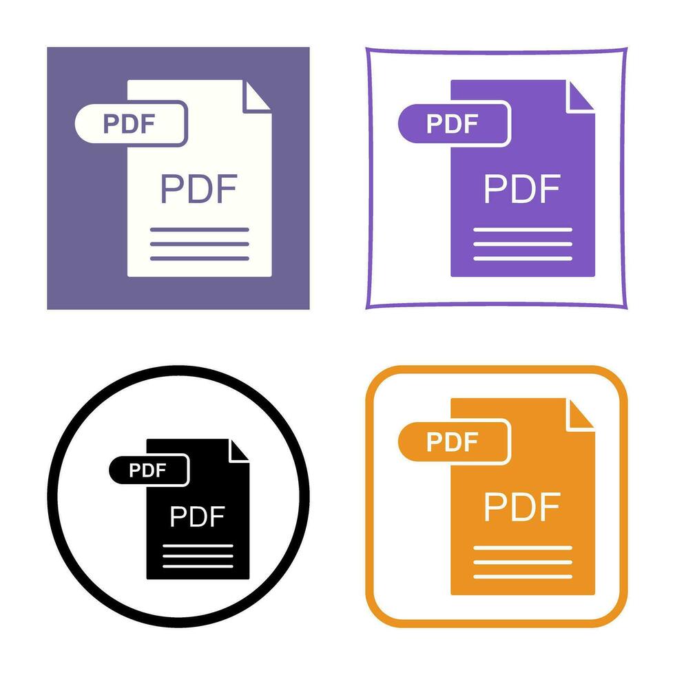 icono de vector de pdf