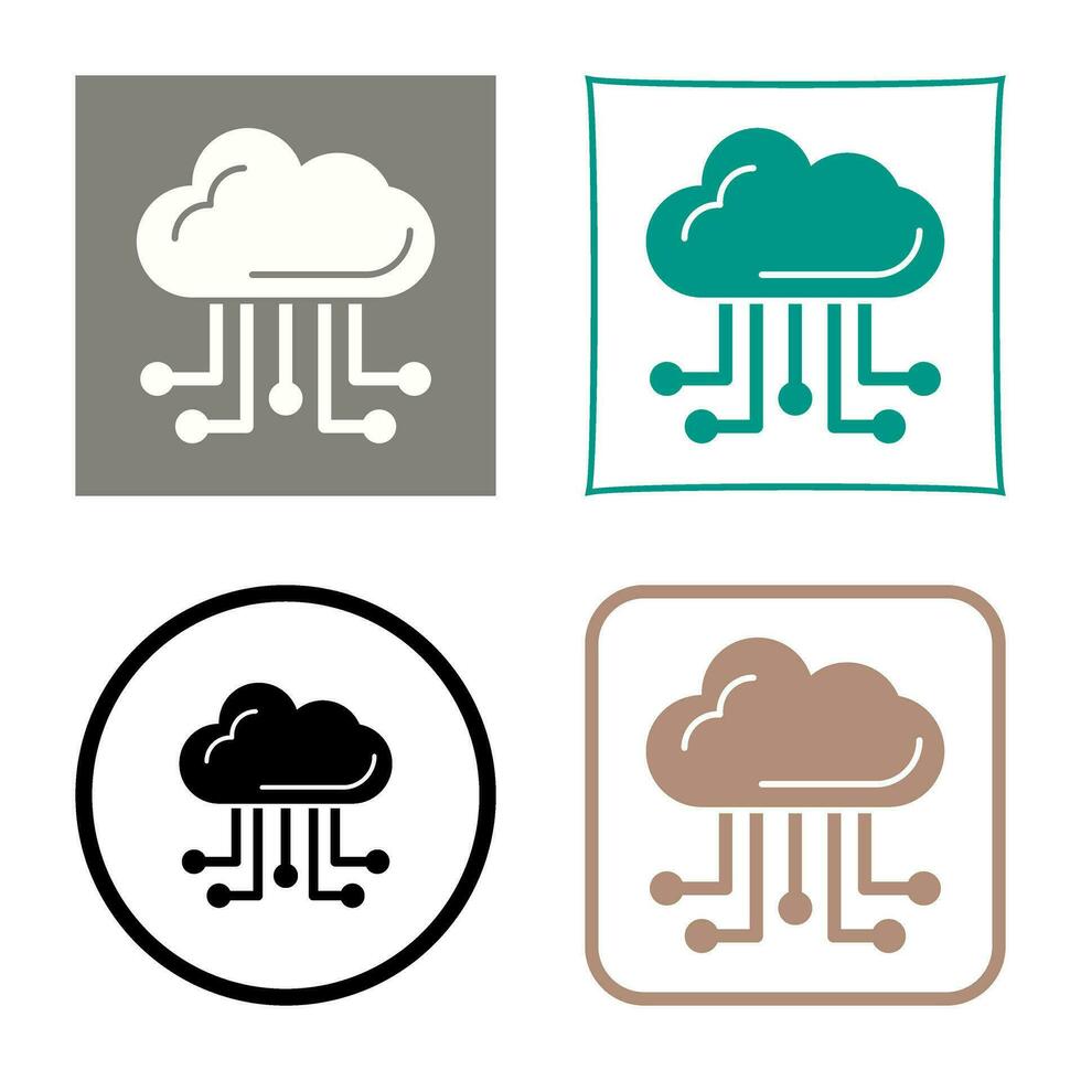 Cloud Computing Vector Icon