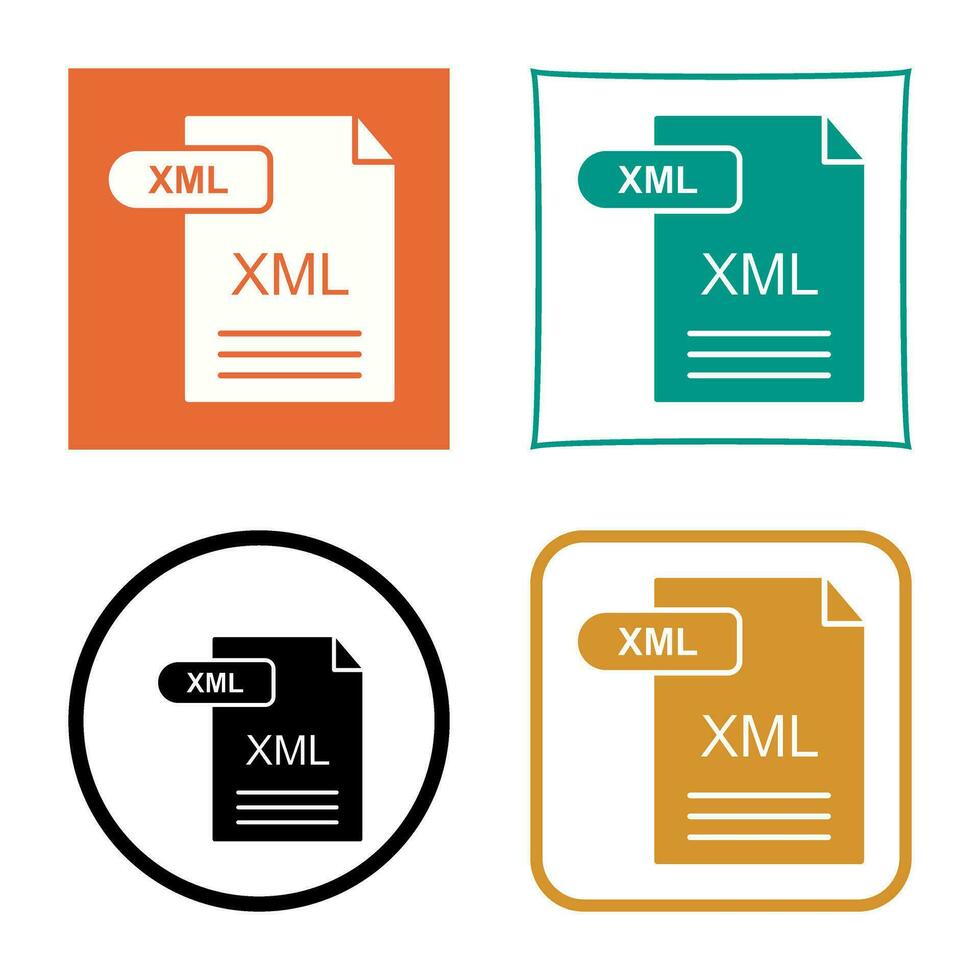 XML Vector Icon
