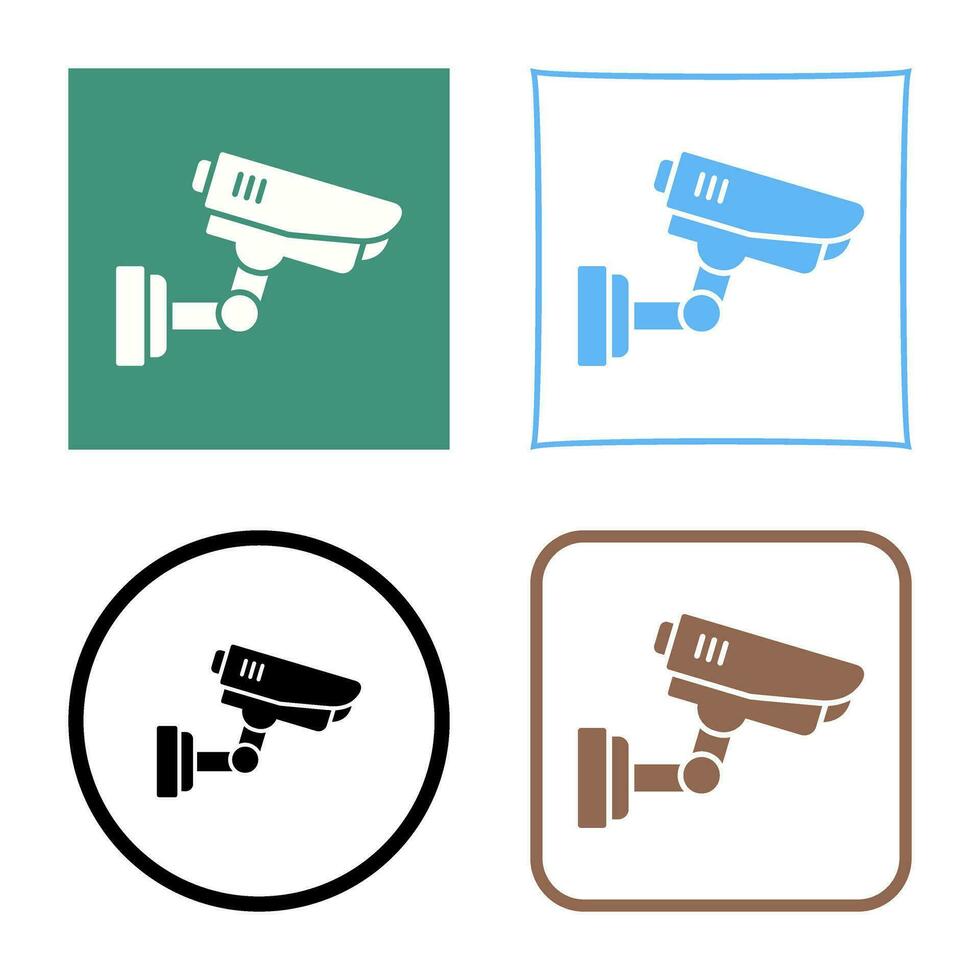 icono de vector de cámara de seguridad