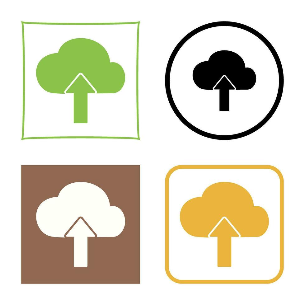 Upload to Cloud Vector Icon